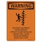 Signmission OSHA Sign, Rotating Equipment, 14in X 10in Alum, 10" W, 14" H, Portrait, OS-WS-A-1014-V-13511 OS-WS-A-1014-V-13511 - alternate 1